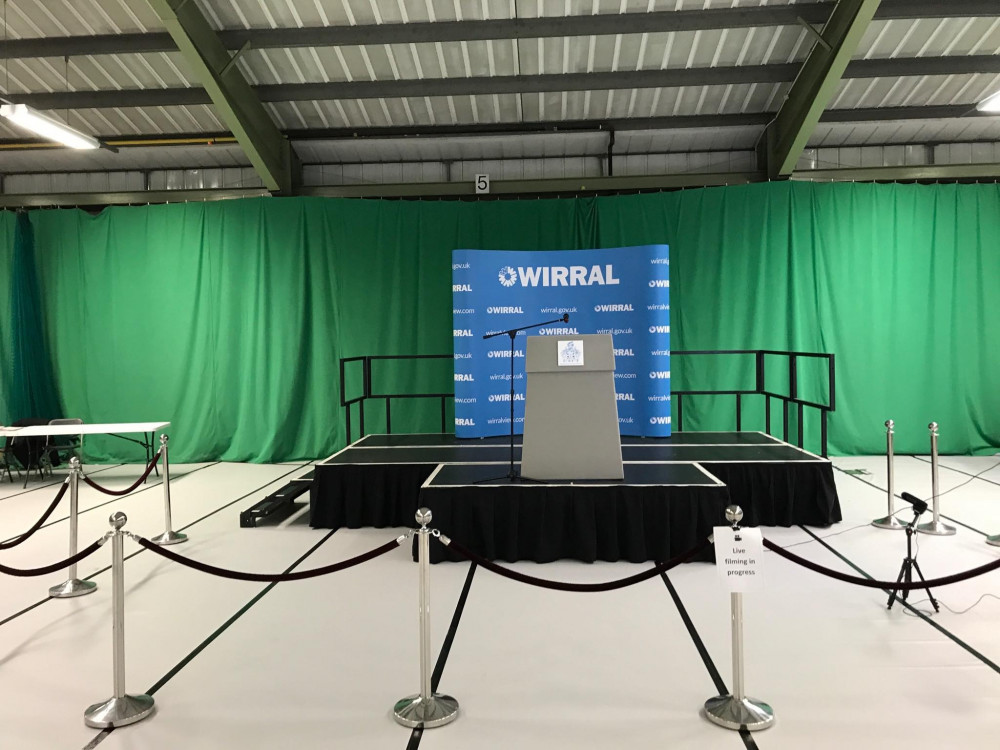 The election count in Wirral