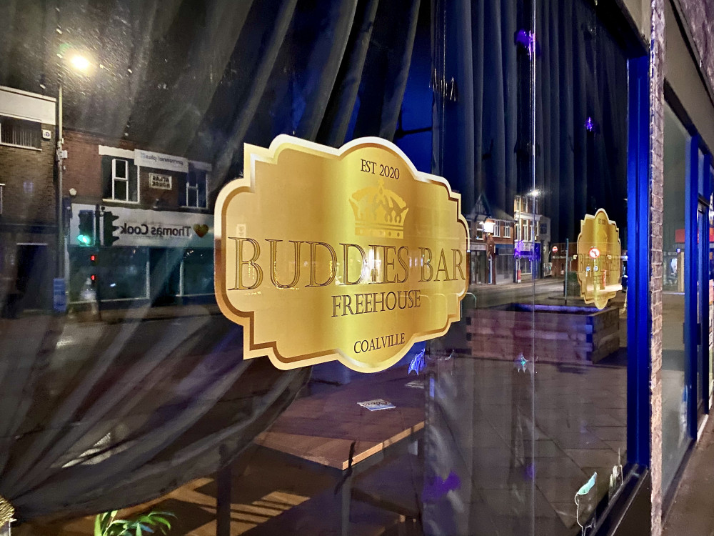 Buddies Bar was sited at the entrance to the Belvoir Shopping Centre. Photo: Coalville Nub News