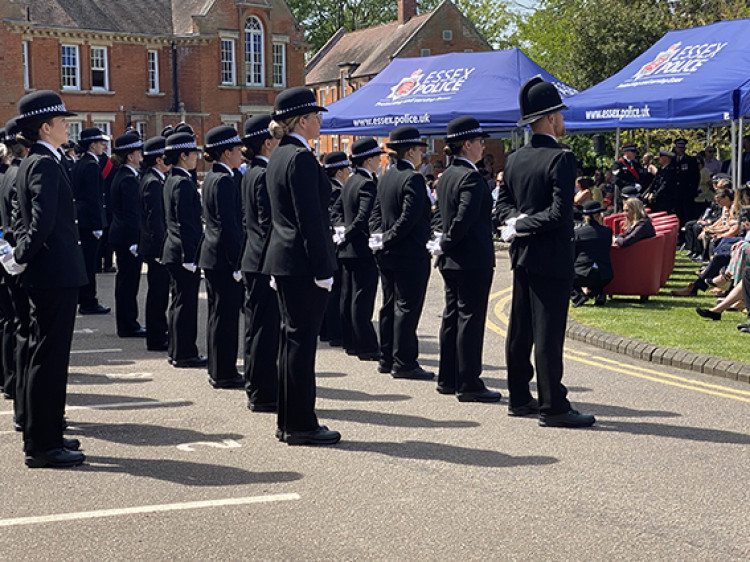 Family and friends watched on at the passing out ceremony.