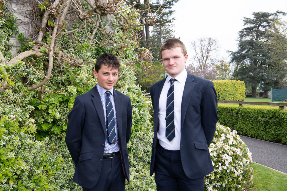 Millfield athletes to represent Great Britain at 2022 Biathle and Laser Run European  Championships, Tom Webb (left) and Gerard McGrady (right). 