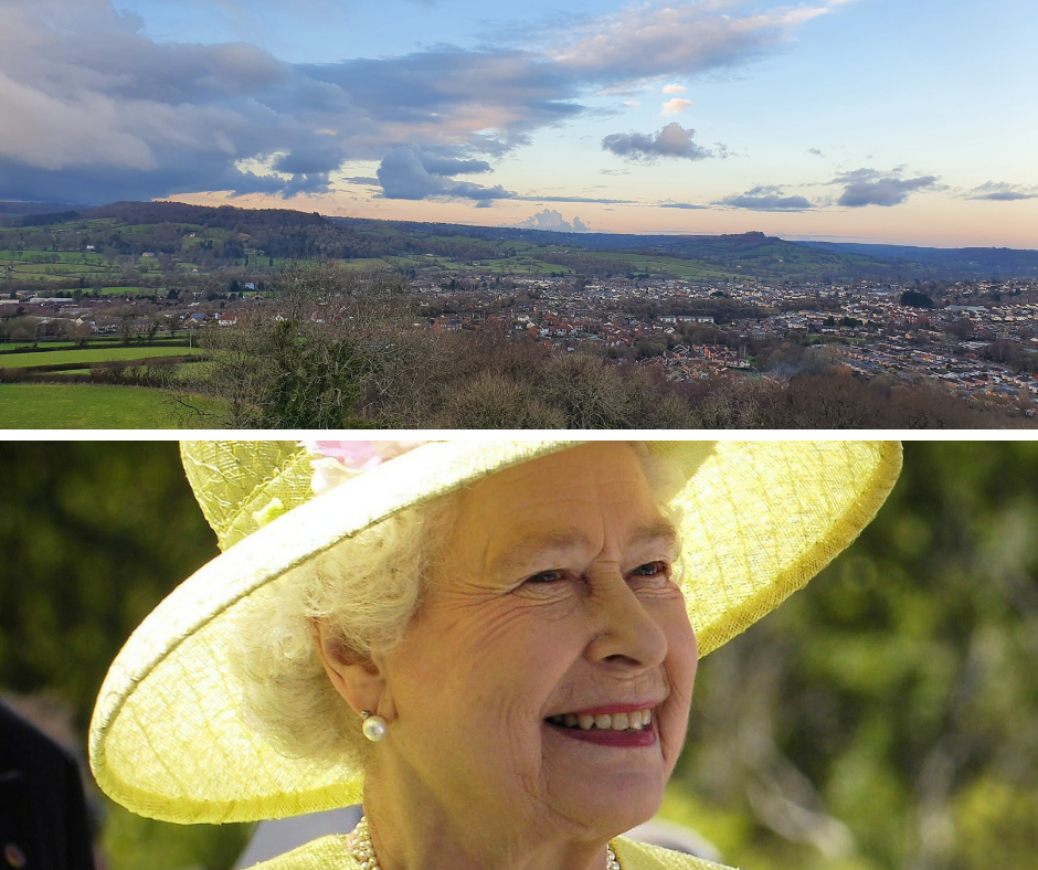 View from Roundball Hill and Queen Elizabeth II