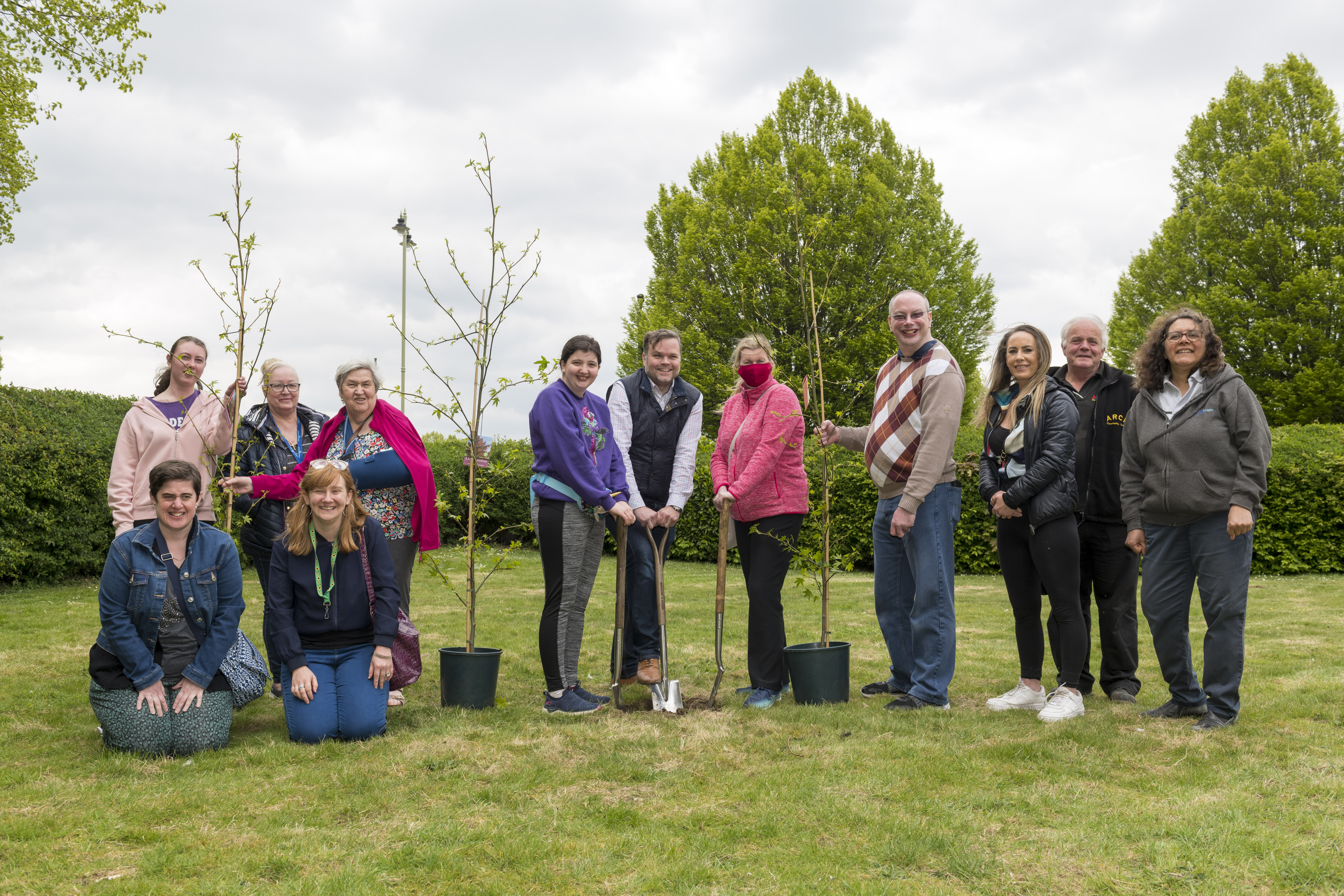 This is the start of a town-wide project that will see trees planted in various locations to mark Queen Elizabeth’s Platinum Jubilee. 