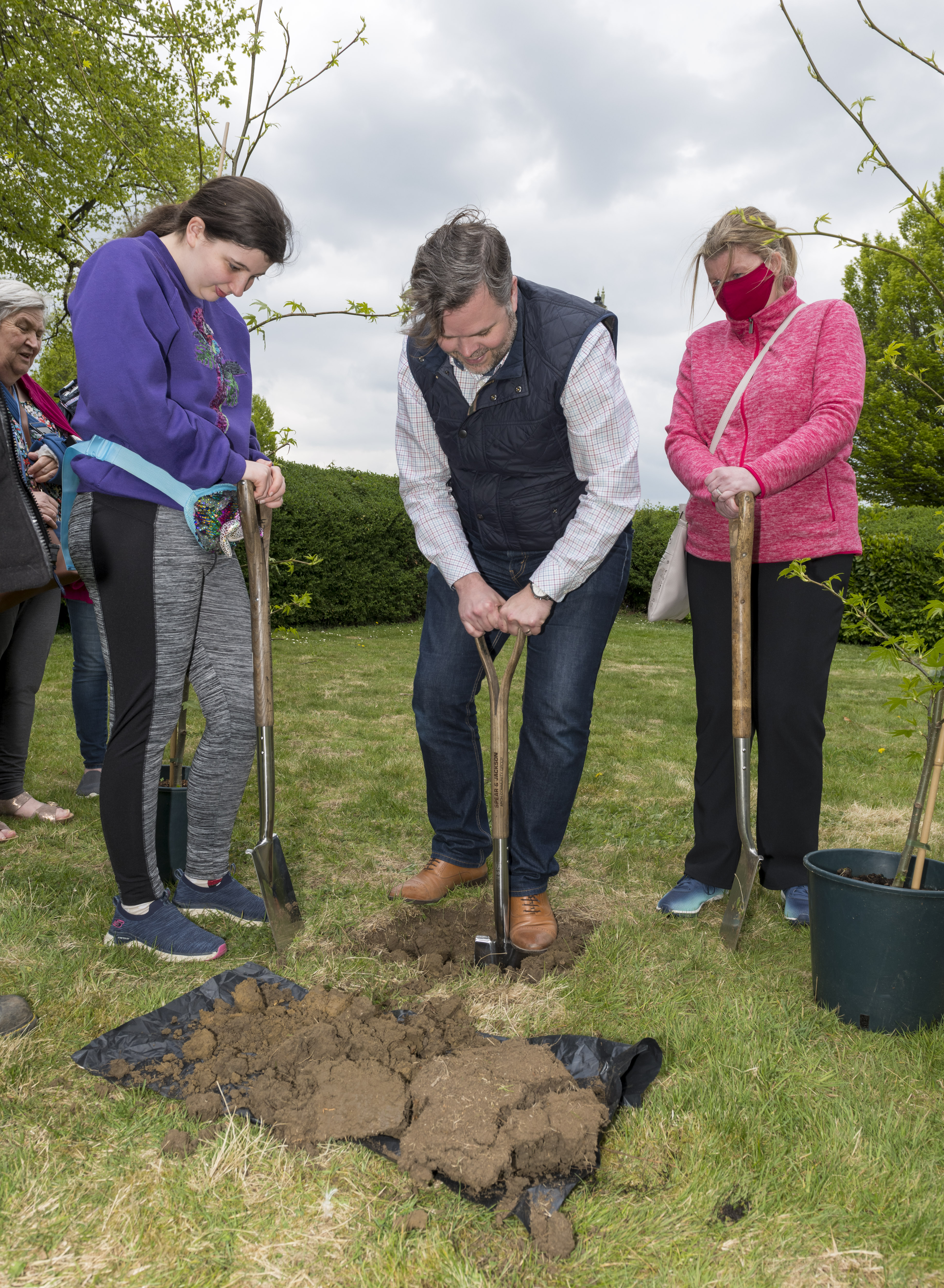 This is the start of a town-wide project that will see trees planted in various locations to mark Queen Elizabeth’s Platinum Jubilee. 