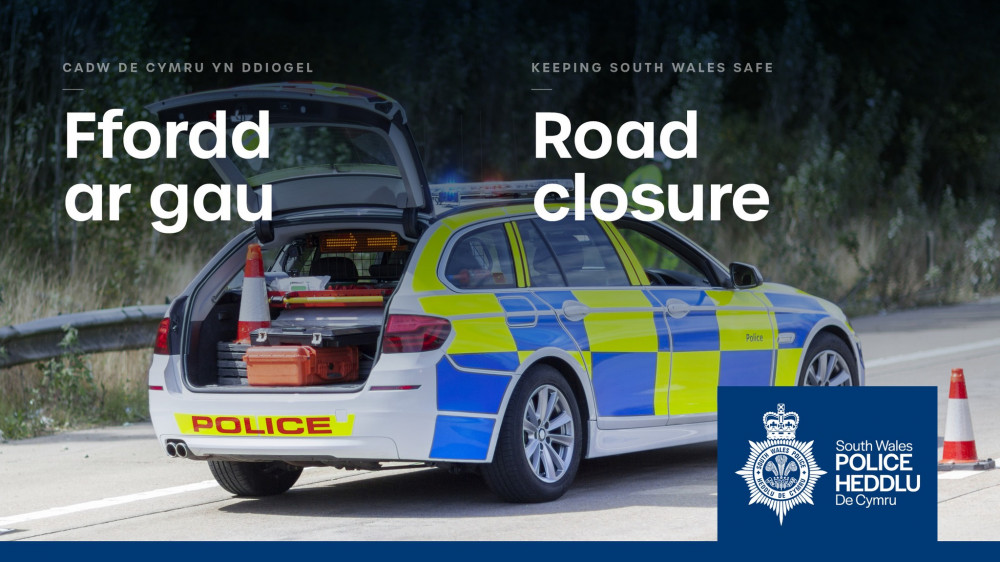 Windsor Road in Penarth was closed from 09:30 for approximately 30 minutes. (Image credit: South Wales Police - Facebook)