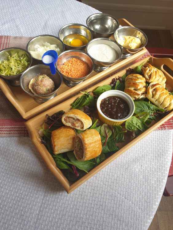 The winning sausage rolls from Hadleigh Nursing Home.