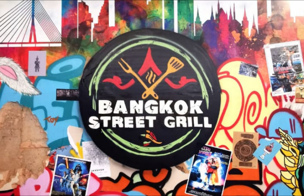 A mural set to be inside the new Capital Walk eatery. (Image - Bangkok Street Grill)