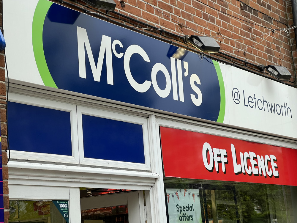 McColl's in Letchworth's Station Road. CREDIT: Letchworth Nub News 