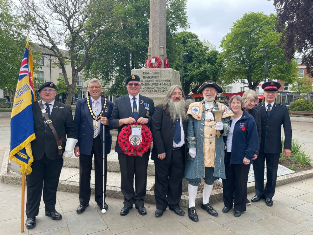 Sunday's service was attended by several members of the Exmouth branch of the Royal British Legion, Mayor of Exmouth Steve Gazzard, Town Crier Roger Bourgein, and Andrew Cutler from the Exmouth Salvation Army branch (RBL Exmouth)