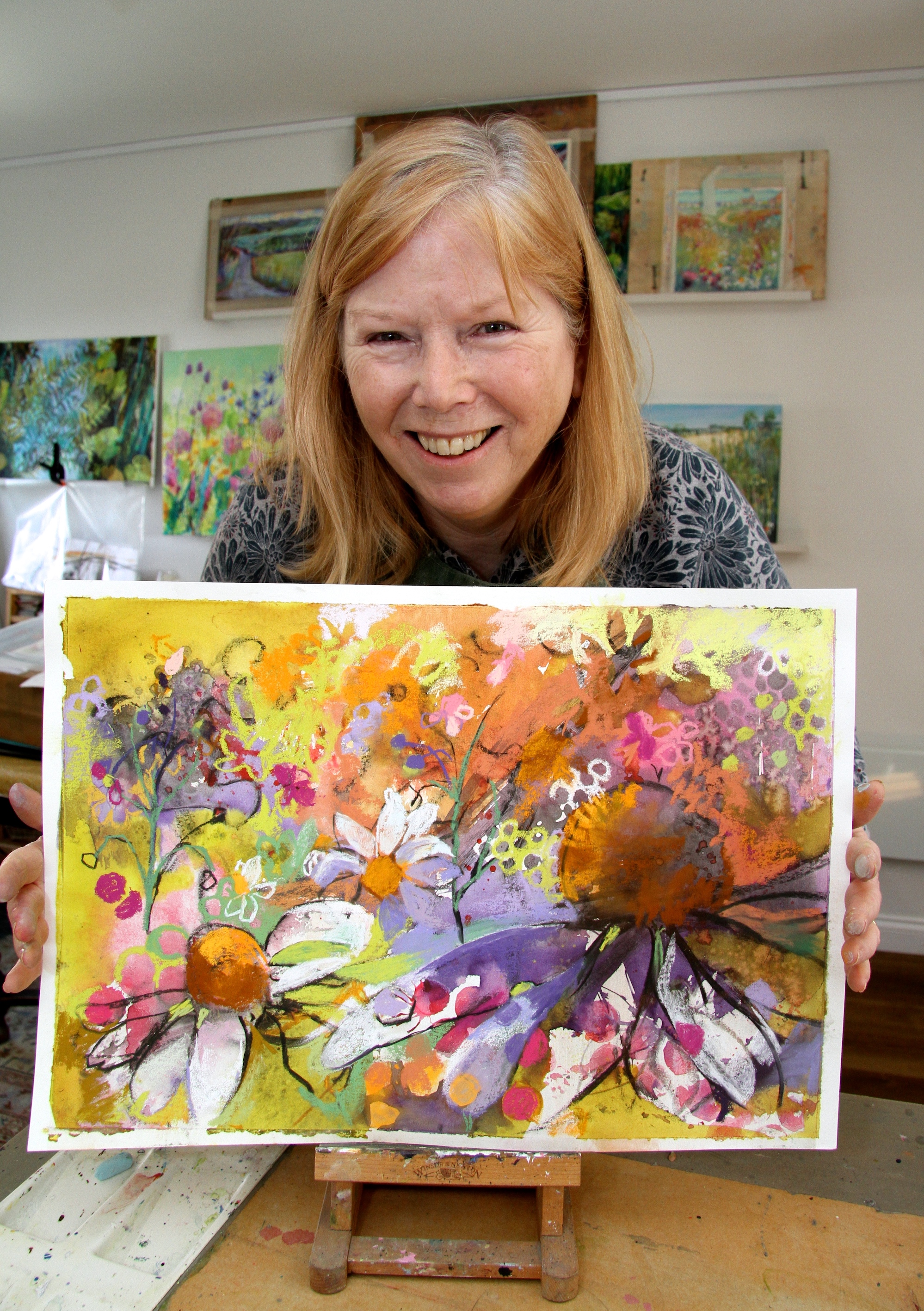 Pastel artist, Judy Tate, is just one of over 100 artists, professional to amateur, from age eight to 90+, who'll be exhibiting their work at Jubilee Hall