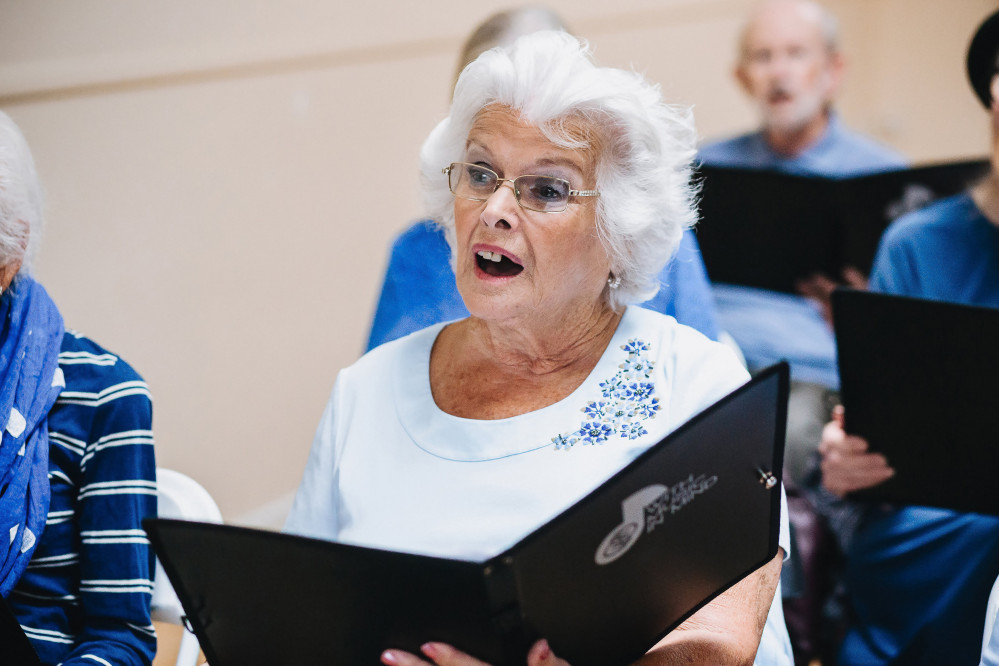 With Music In Mind is a weekly group for over 50s to sing and socialise at Scout Hall in Cowbridge. (Image credit: With Music In Mind)