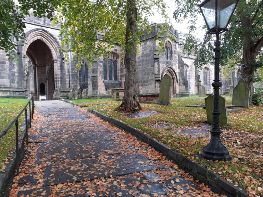 The beautiful historic St Mary's Church, Sandbach 