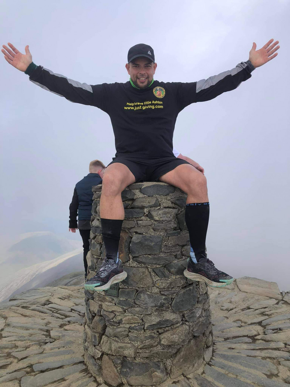 Mark Barnes completed a run from Crewe to the top of Mount Snowdon and down again - raising funds for Ashton Hulme (Kara Tontsch).