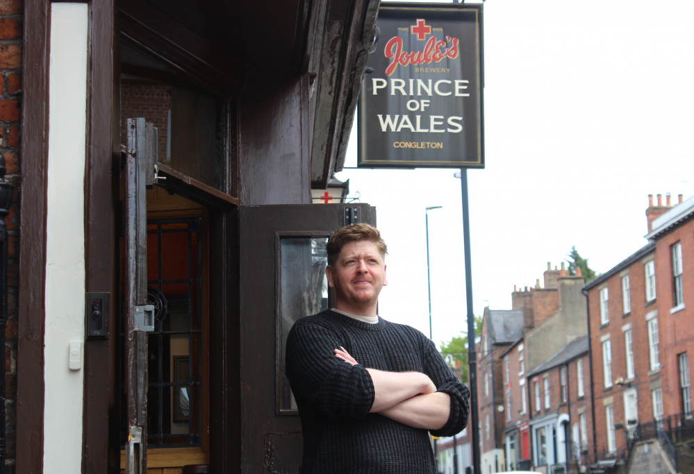 Jordan is the new man in charge of The Prince of Wales, on Congleton's 4-6 Lawton Street. (Image - Alexander Greensmith / Congleton Nub News)