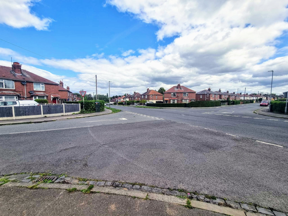 A 15-year old girl was struck by a van at the junction of Frank Webb Avenue and Timbrell Avenue (Ryan Parker).