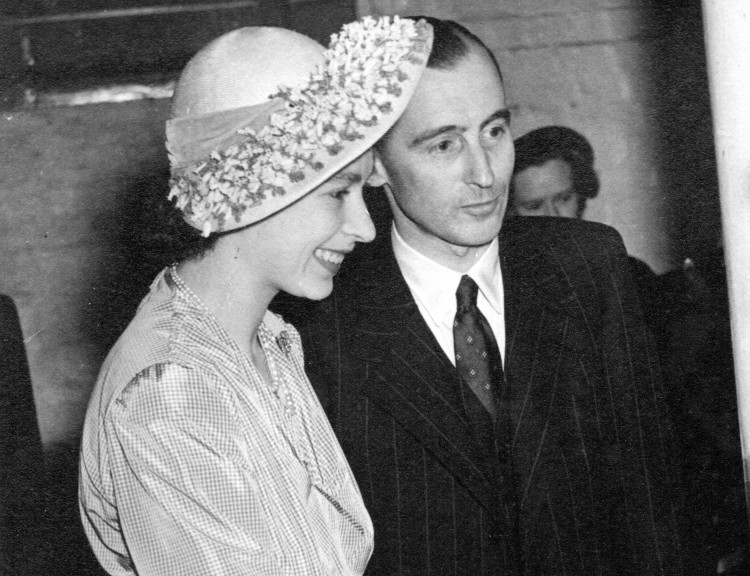 Queen Elizabeth II - then Princess Elizabeth - inside Hurdsfield Mills (BWA) on a visit in to Macclesfield in the late 1940s. (Image Credit - Macclesfield Museums)