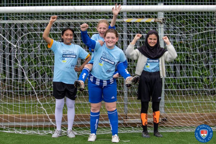 Each player was given a T-shirt with the message, 'Football Welcomes Everyone' in both English and Dari, the language of Afghanistan, written on the front, provided by StootzPrinting. 