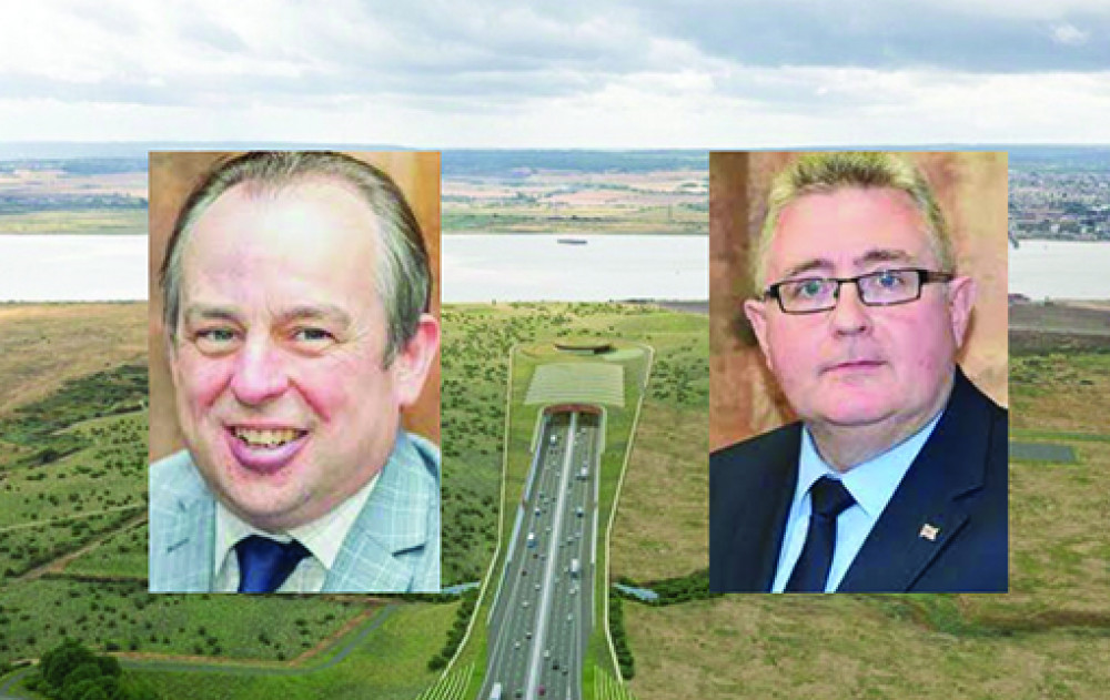 Cllrs Mark Coxshall (left) and Rob Gledhill have expressed grave concerns about the Lower Thames Crossing project. 