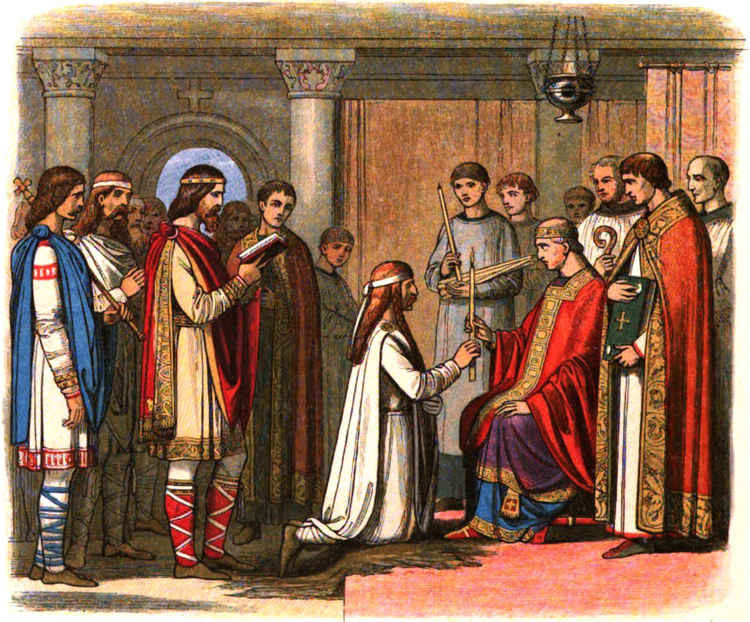 Guthrum's baptism (a Victorian depiction)