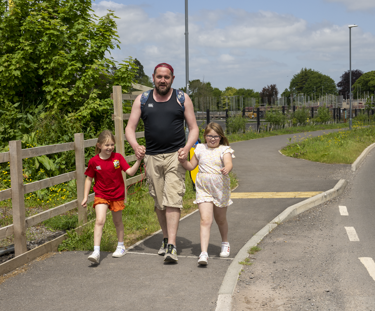 Dav Evans Completing His Walk