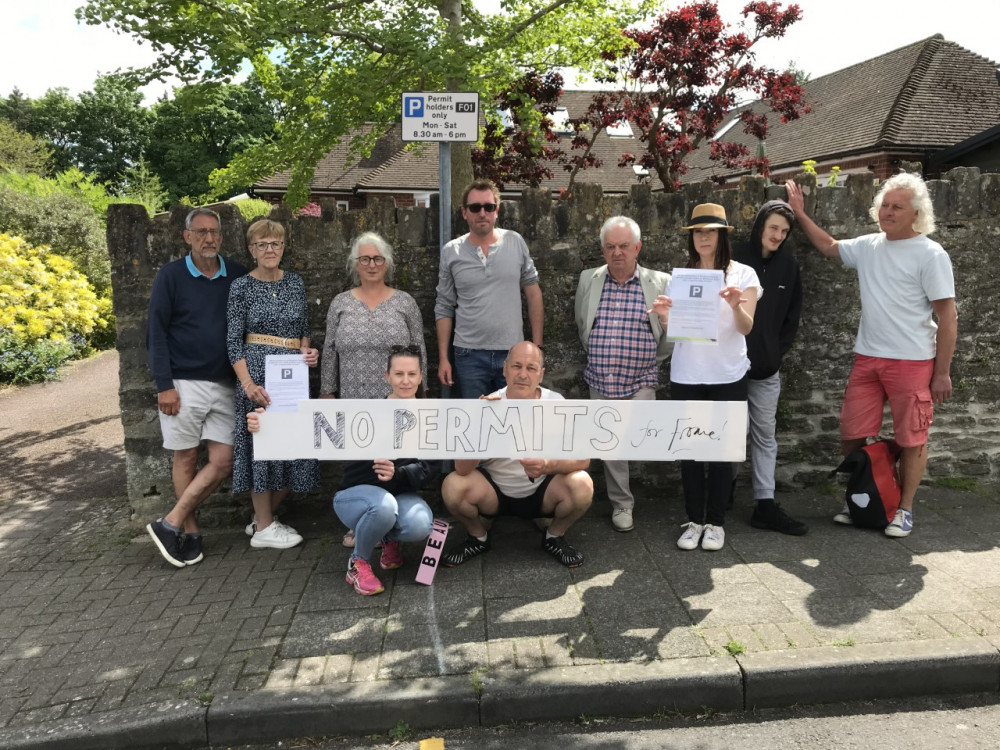 Parking permits row in central Frome - no stopping us