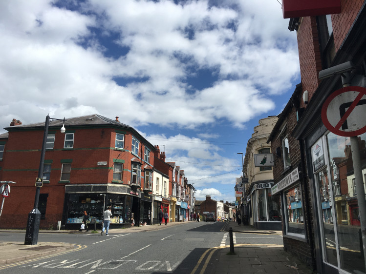 Macclesfield: Give yourself an FREE advertisement on our new-look business directory. (Image - Businesses on Chestergate by Alexander Greensmith / Macclesfield Nub News) 