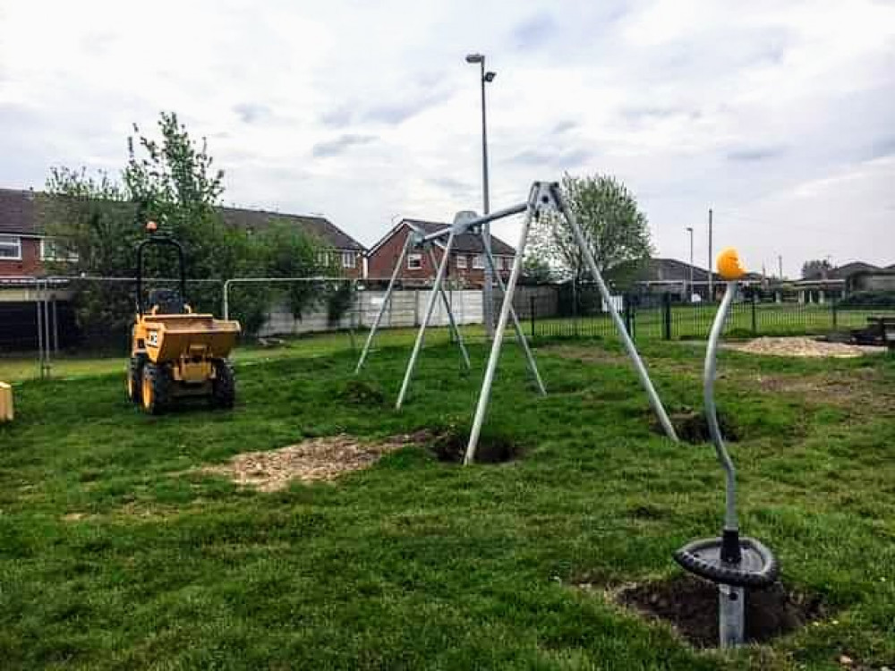 The Lansdowne Road Park project commenced this spring. (Crewe Town Council).