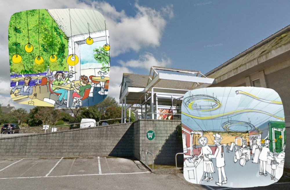 Exciting plans in the works for the empty Helston Budgens building. Asia Grzybowska, Smallwood Architects.