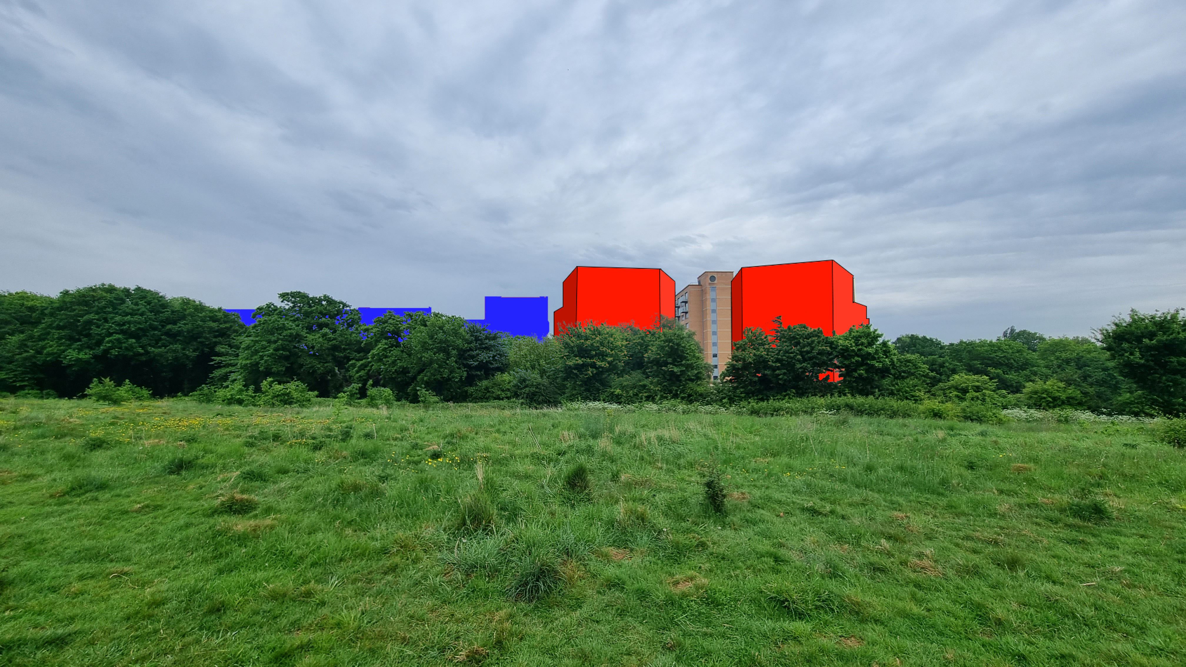 A mock-up of the development at Grove Farm Local Nature Reserve