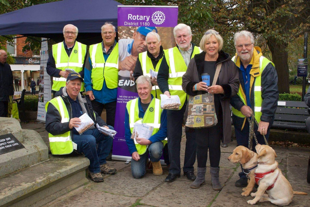 The Rotary Club of Crewe and Nantwich Weaver, one of the four South Cheshire rotary clubs.