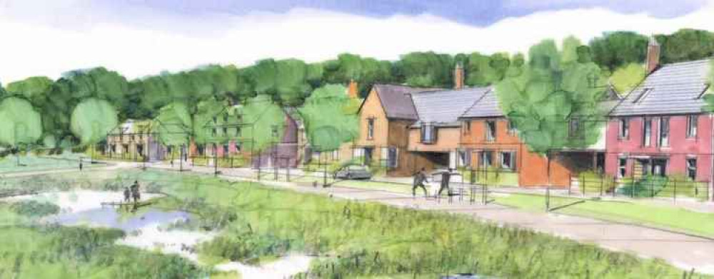 Artist's impression of Weavers Green development (Picture credit: Catesby)