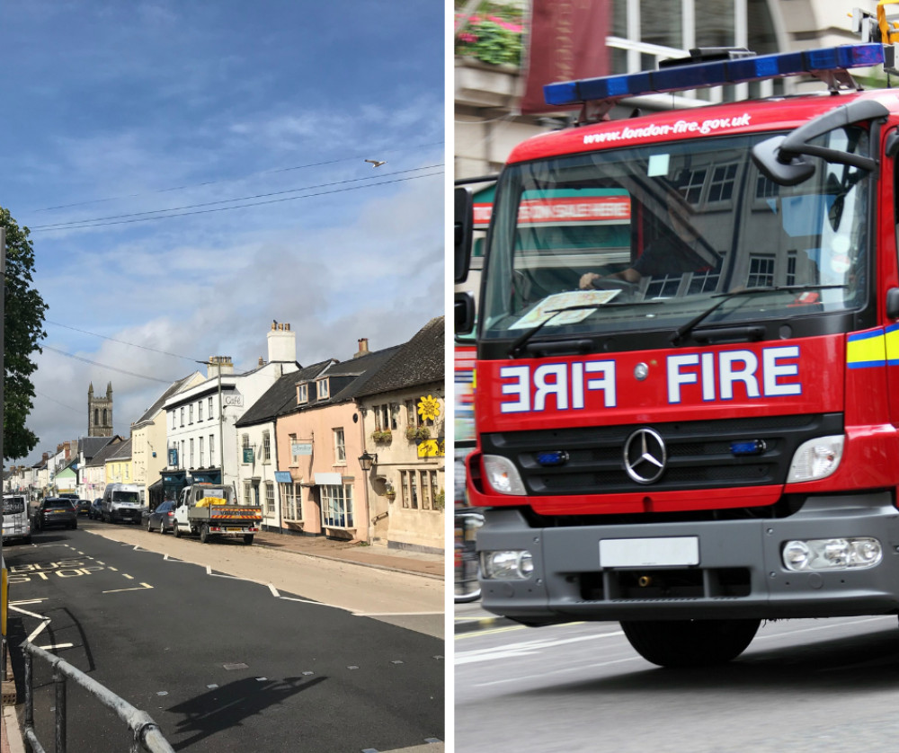 Firefighters from Honiton attended the scene 