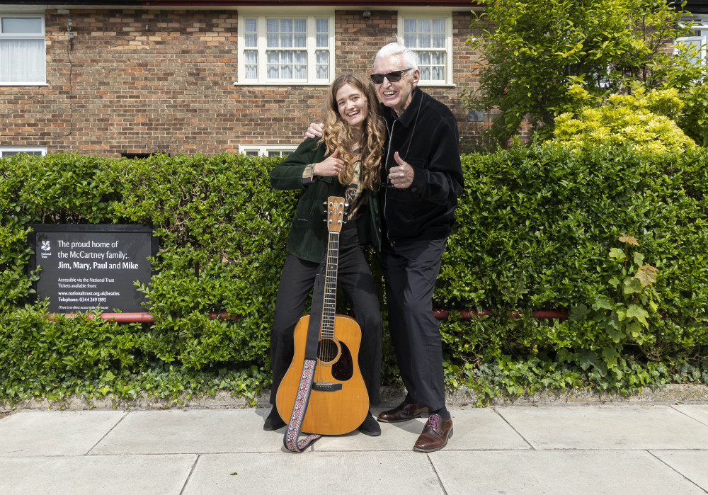 Emily Theodora, a young singer-songwriter from Richmond, has been chosen to follow in the footsteps of The Beatles. Credit: Fabio De Paola/PA Wire.