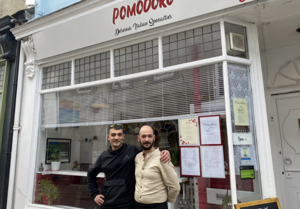 Get the full Italian experience at Pomodoro. Pictured is Andrea on the left.