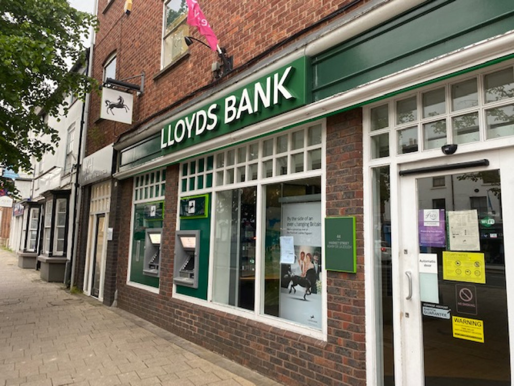 Lloyds Bank in Ashby. Photo: Ashby Nub News