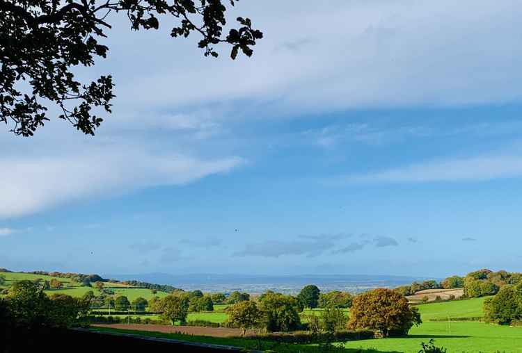 Views out to Liverpool and Wales