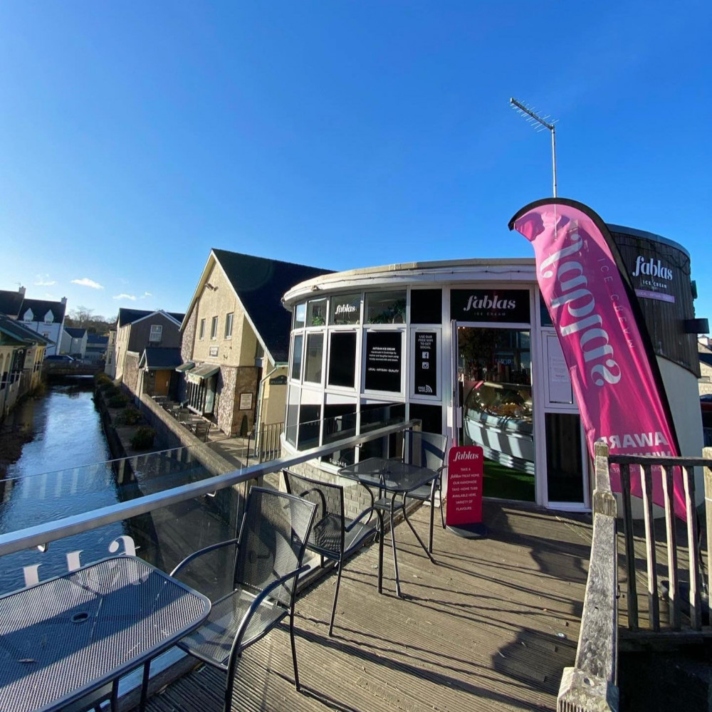 The Cowbridge parlour (pictured) opened in 2017 and another parlour in Porthcawl opened its doors in 2020. (Image credit: Fablas Ice Cream - Lauren Evans)