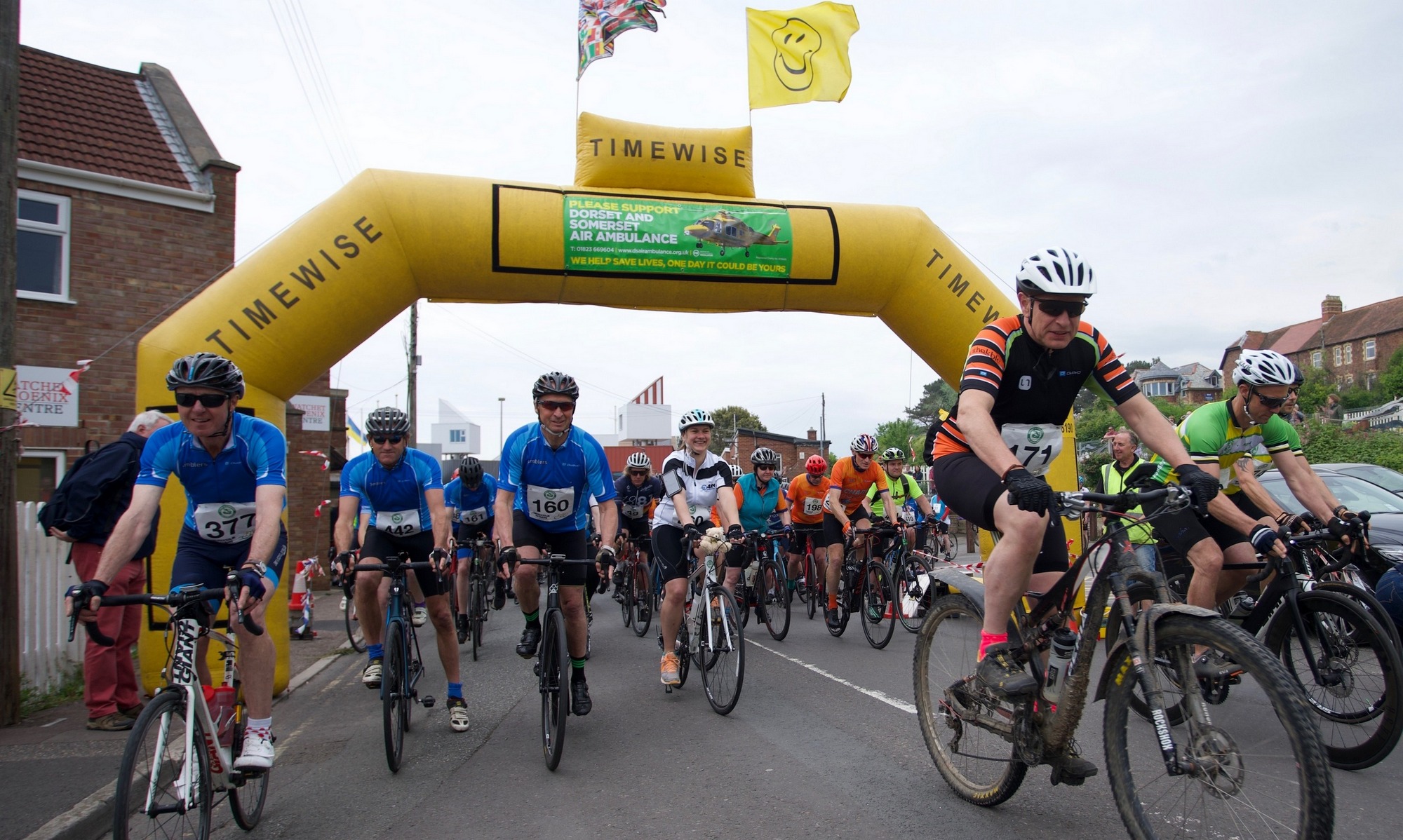 The start of the Coast to Coast Cycle Challenge