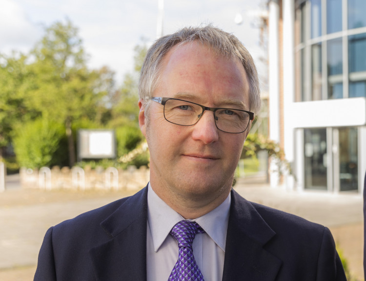 Cllr Sam Corcoran, photographed outside Cheshire East Council's HQ in Sandbach. (Image - Cheshire East Council)