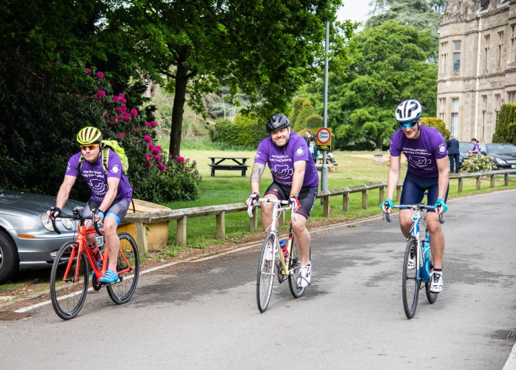 Fundraisers set off from Warwickshire Police's Leek Wootton HQ on Wednesday