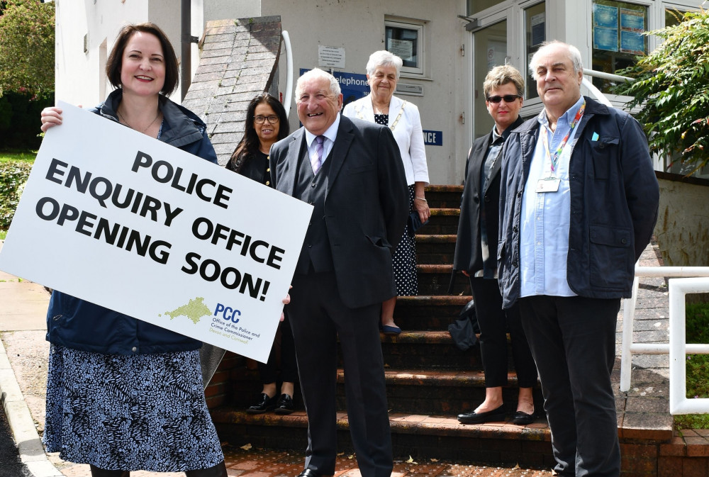 PCC Alison Hernandez in Newton Abbot (Office of the Police and Crime Commissioner)