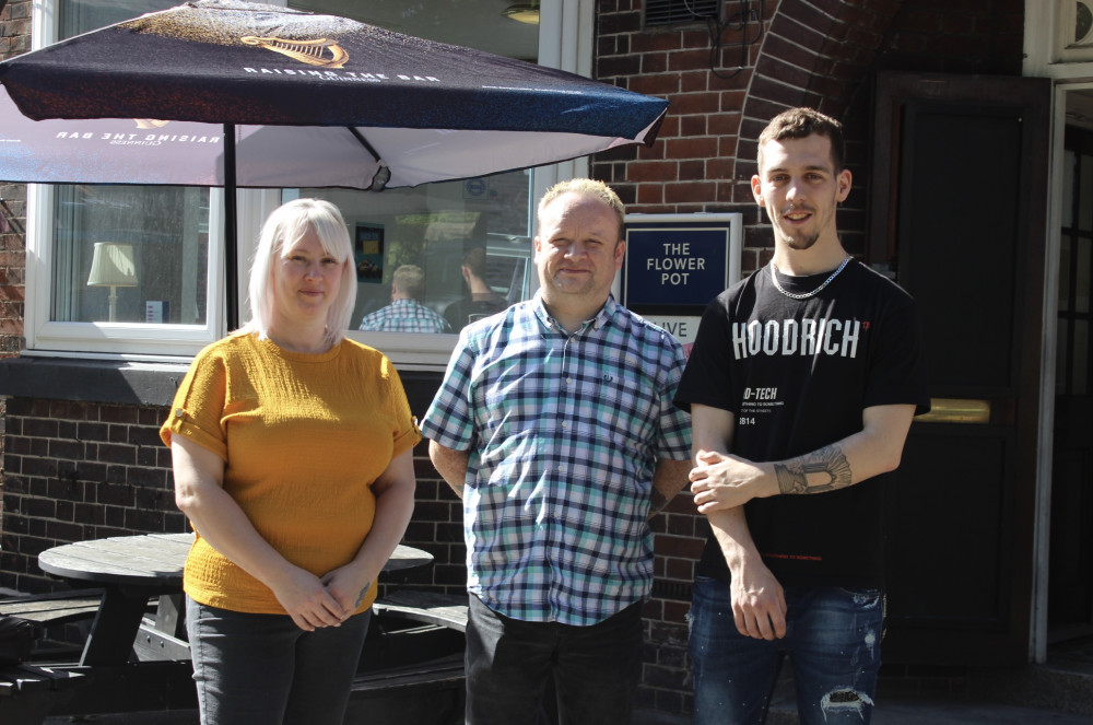 Macclesfield: Melanie, Gavin and Andy are the new management of Hurdsfield pub The Flower Pot Inn. (Image - Alexander Greensmith / Macclesfield Nub News)