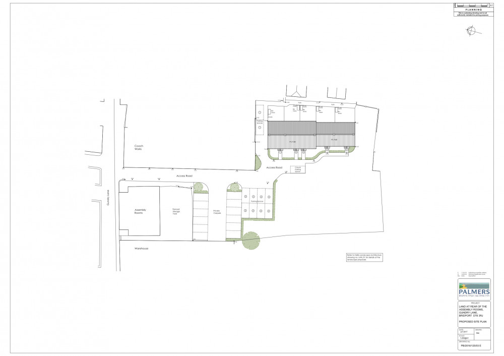 The proposed site plan