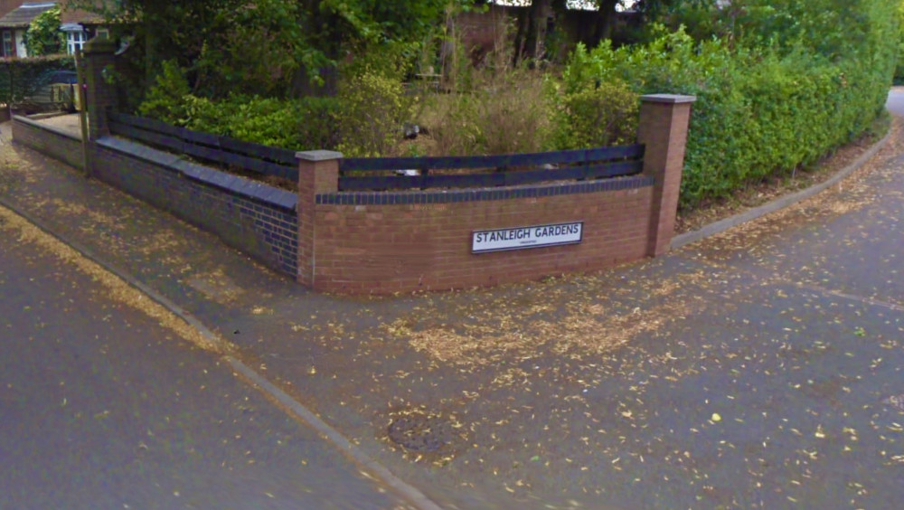 The incident happened at Stanleigh Gardens in Donisthorpe. Photo: Instantstreetview.com