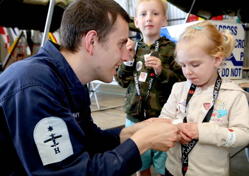 RNAS Culdrose opened the station to families as a thank you for their hard work. Royal Navy/POPhot A’Barrow.