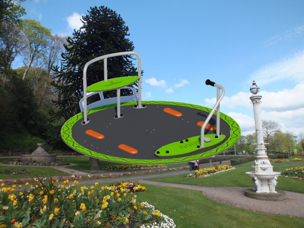 The crowdfunder has been launched on Spacehive, Cheshire East Council's official crowdfunding website. (Image - Congleton Park and the accessible play equipment / Congleton Partnership / Spacehive)