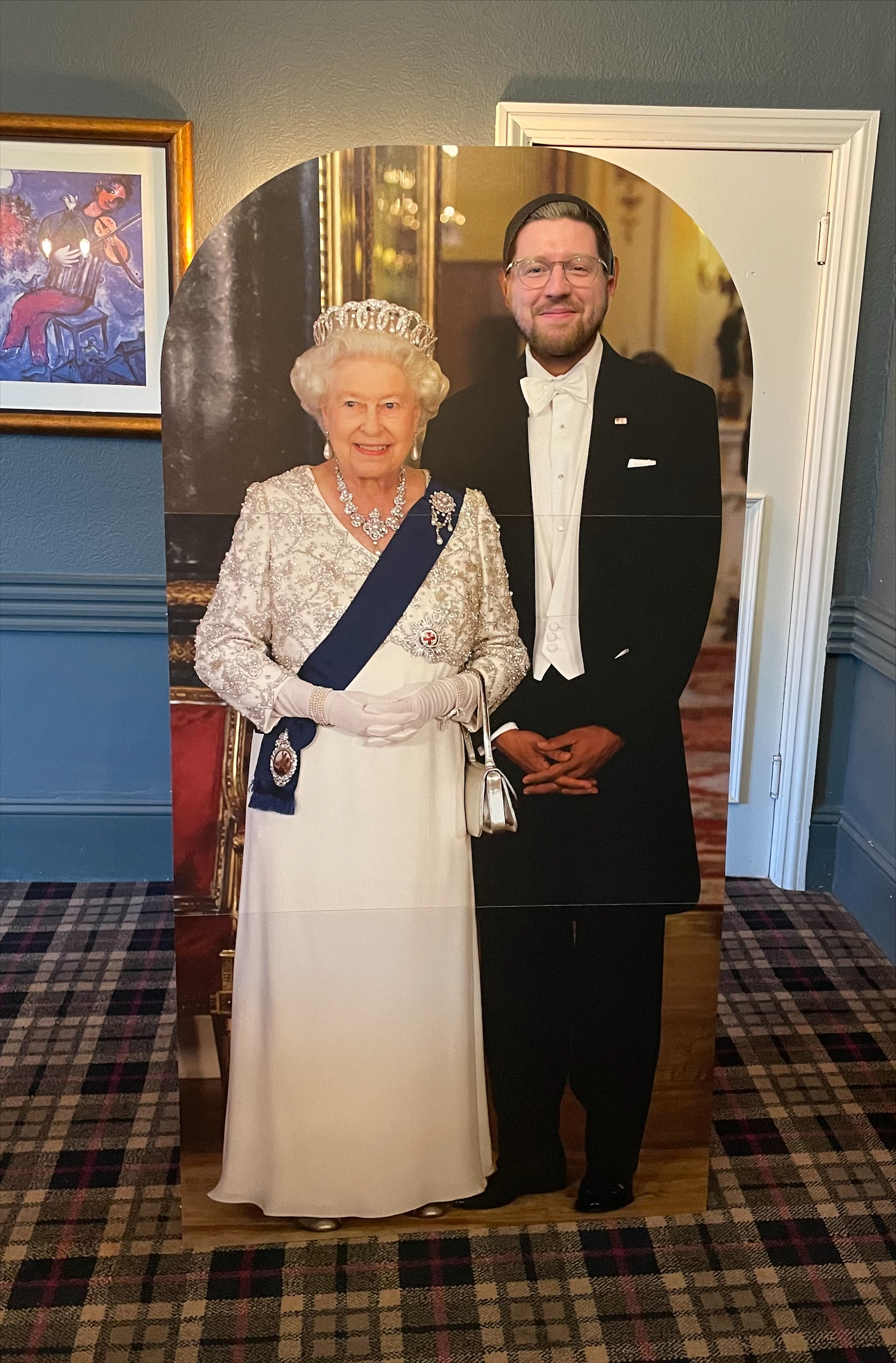 The George general manager Chris gets up close to HRH