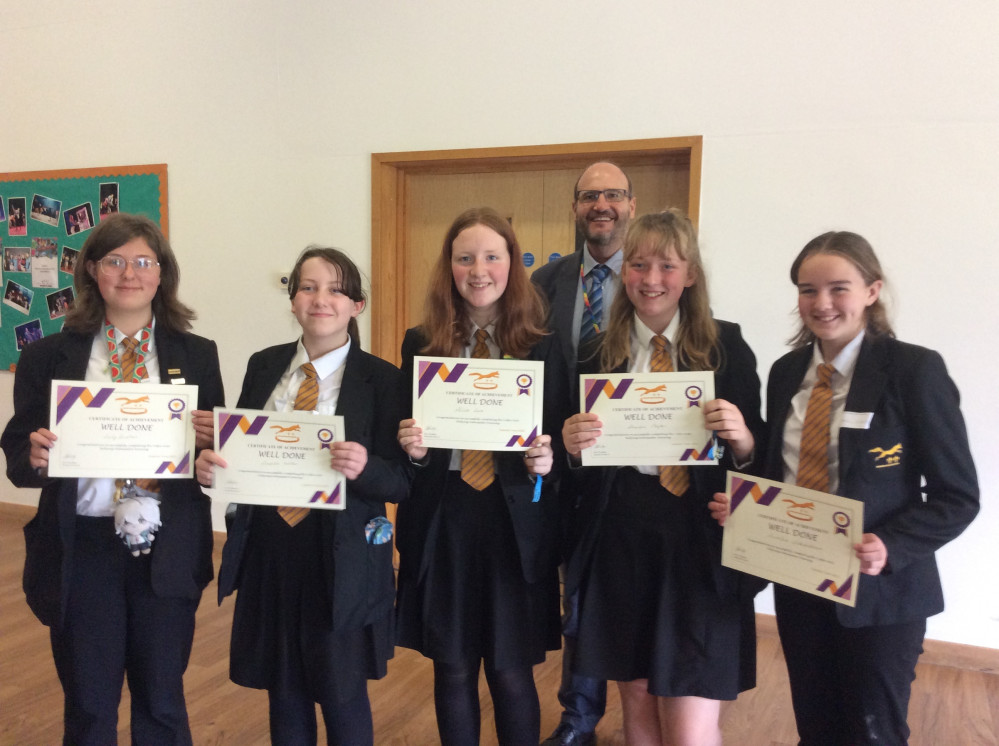 Anti-bullying ambassadors at the Sir John Colfox Academy