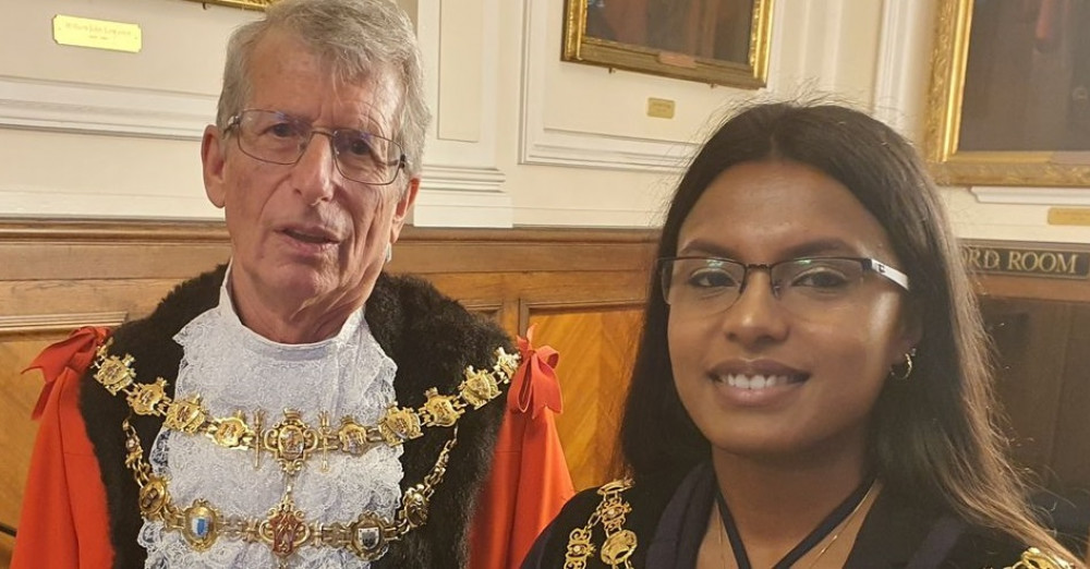 The new Mayor and Deputy Mayor of Wandsworth (credit: Wandsworth Council)