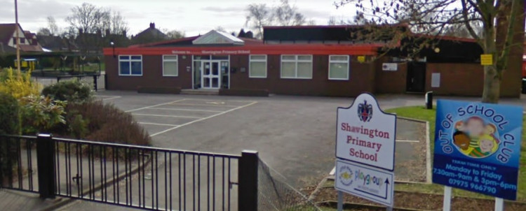 The beacon will be lit on the playing fields at Shavington Primary School (Google).