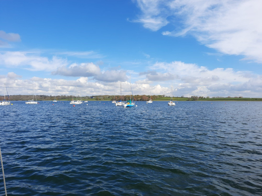 Boats out on Rutland Water, near where Anglian Water run their centre. 